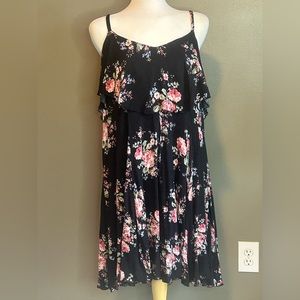 Torrid Black Floral Dress